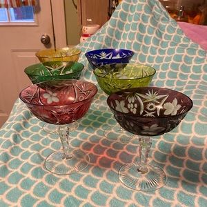 Colorful wine glasses